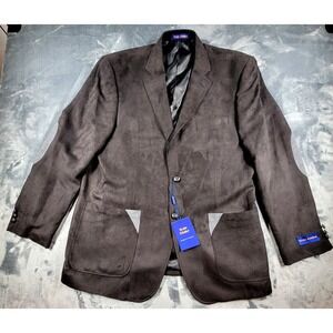 Tony Blake Blazer Designer Line Mens 42/44R Black Wool-Feel Polyester‎